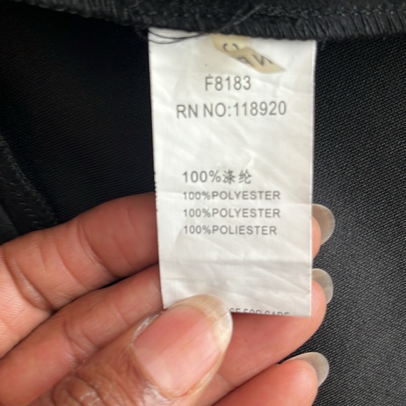 FRNCH || SIZE:M || BLACK || FAUX SUEDE || SHORT SLEEVE MIDI DRESS - Picture 7 of 8